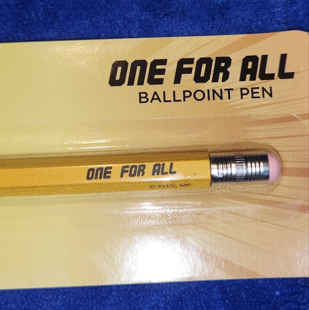 New MHA Yellow Ballpoint Pen - One For All - Picture 3 of 3